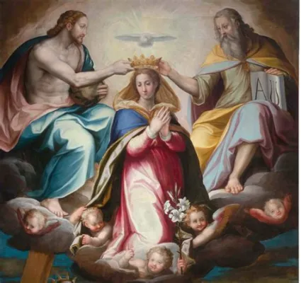  “The Coronation of the Virgin” – A Triumphant Dance of Light and Symbolism!